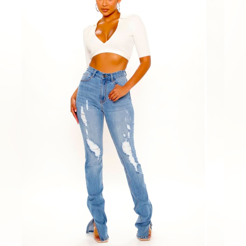 Tall Killing 'Em Kindly High Rise Jeans - Mid-Medium dark Blue Wash